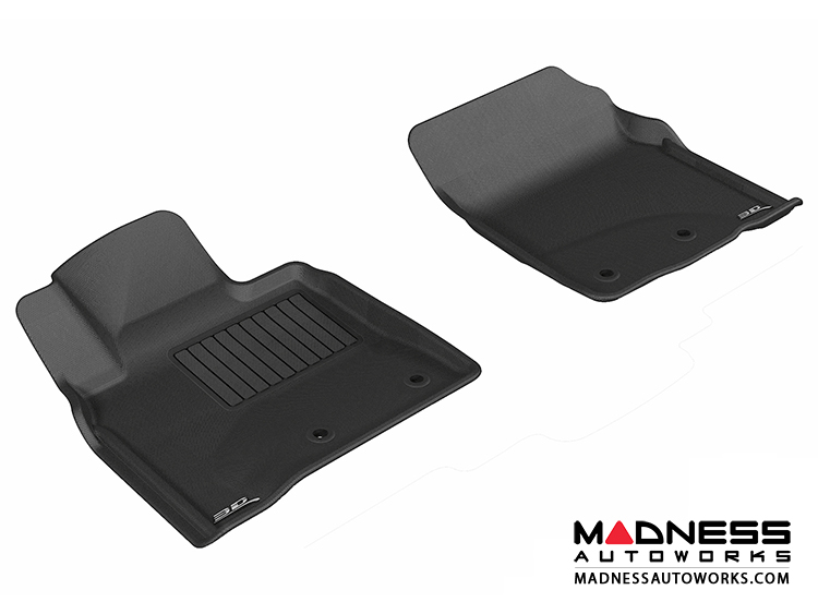 Toyota Land Cruiser Floor Mats (Set of 2) - Front - Black by 3D MAXpider